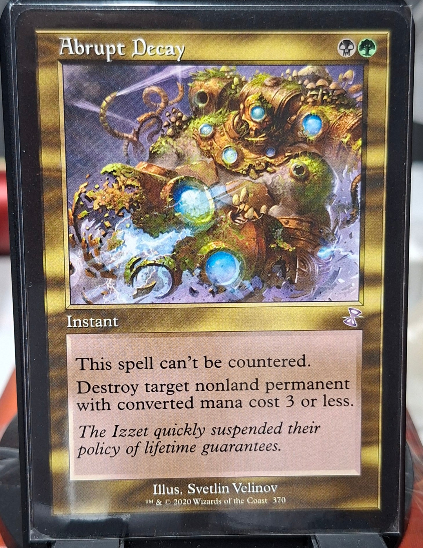 Abrupt Decay
