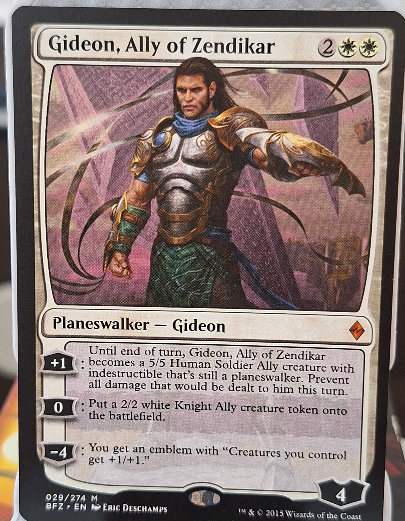 Gideon, Ally of Zendikar