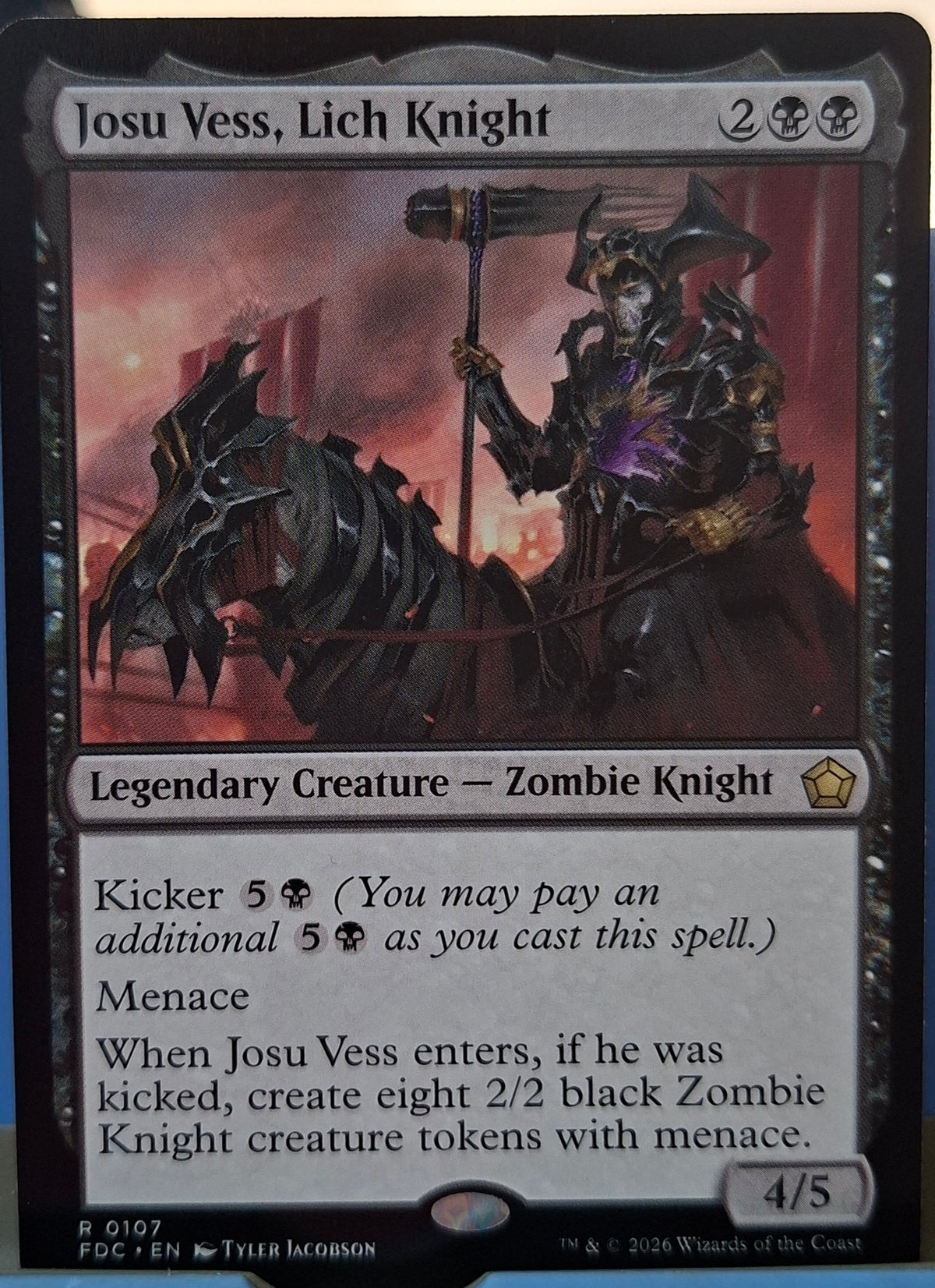 Josu Vess, Lich Knight