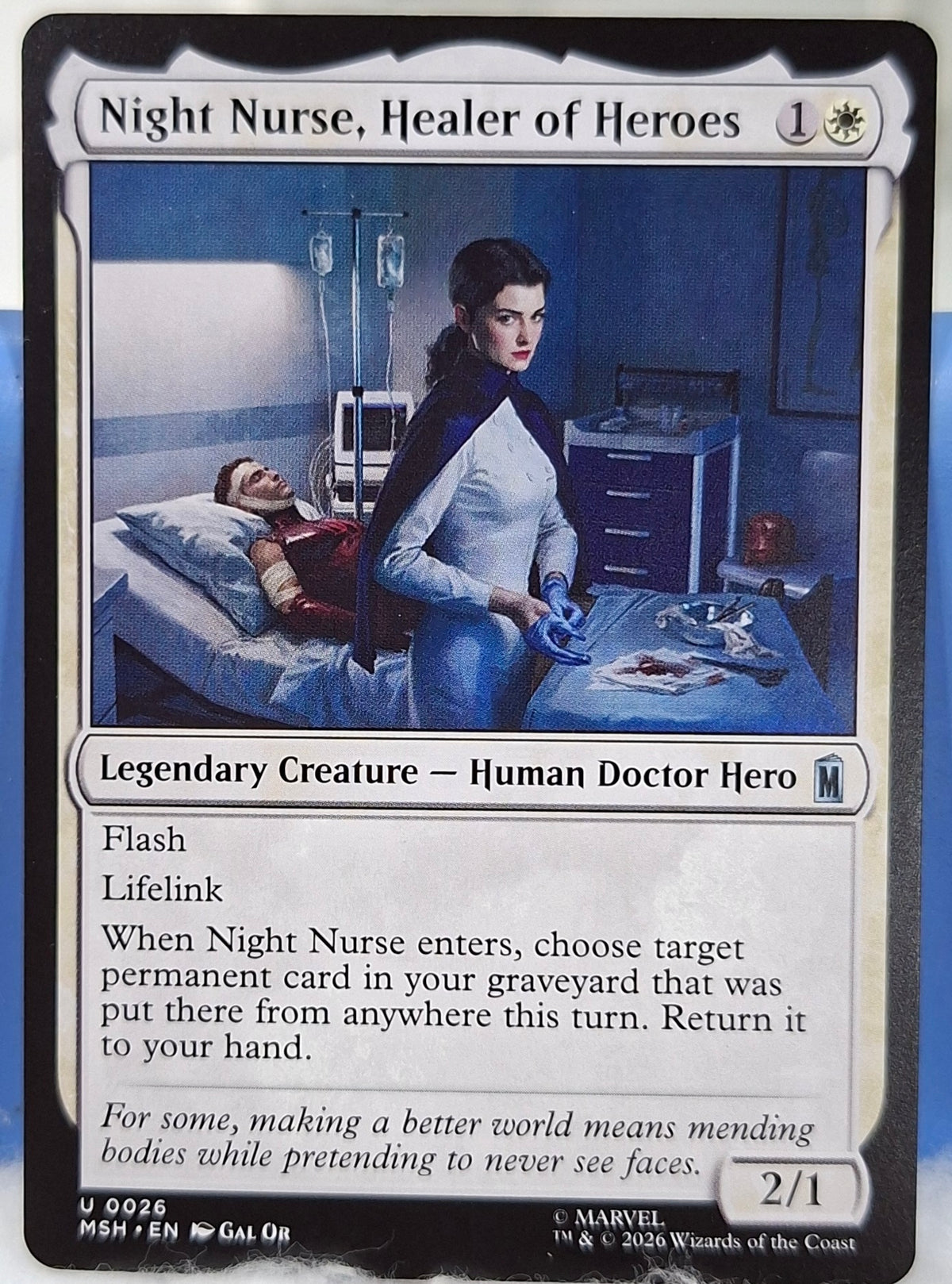 Night Nurse, Healer of Heroes