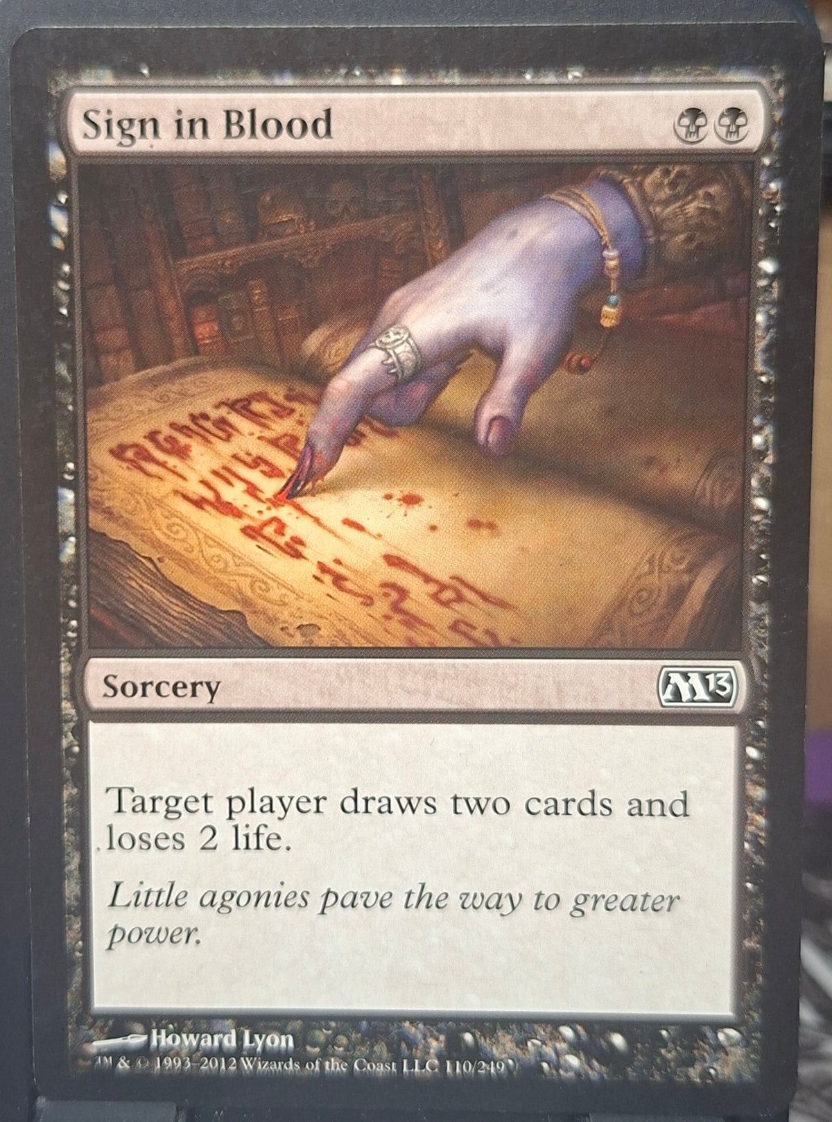 Sign in Blood
